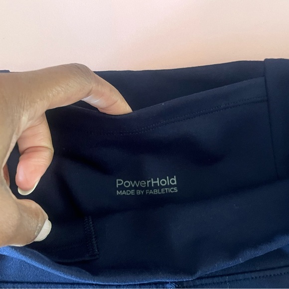 Fabletics Boost PowerHold® High-Waisted 7/8 Legging - Deep Navy/Multi - Medium - Picture 11 of 12
